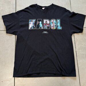 🔥 4 for $20 DKarol G Bichota Tour 2021 Concert T-Shirt Black Size L Made in USA